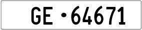 Trailer License Plate